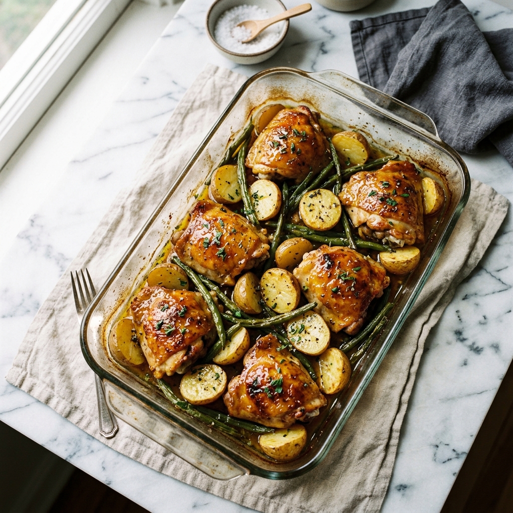 Honey Mustard Chicken Tray Bake